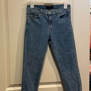 J Brand 835 Ankle Mid Rise Crop Skinny Jeans - Lightyear Size 28